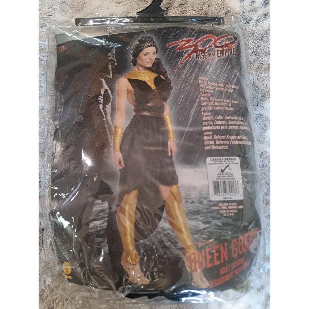 Queen Gorgo 300 Rise of an Empire Adult Costume Large Rubies 887441 Black Gold‎